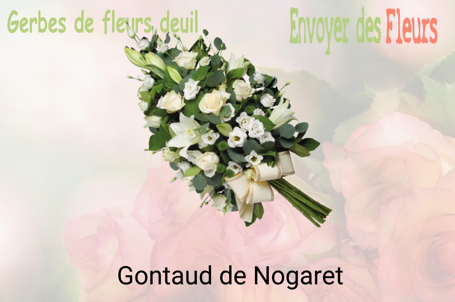 Gerbe de fleurs de deuil livrée à Gontaud-de-Nogaret